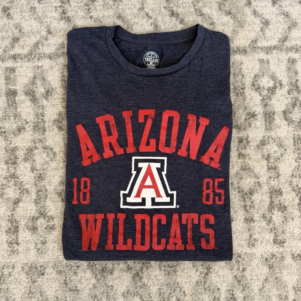 Arizona‎ Wildcats T-Shirt Adult 2XL Navy Blue Graphic Tee U of A NCAA